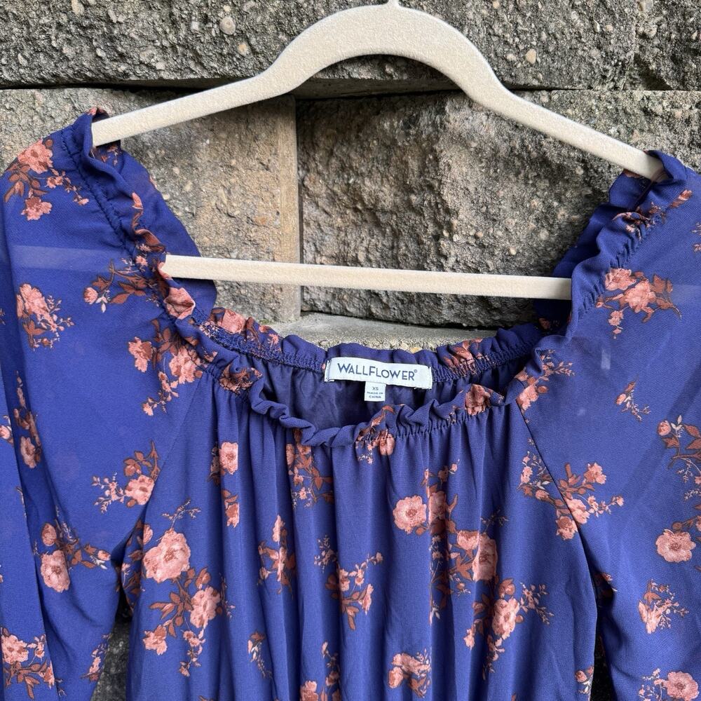 Wallflower Boho Cottagecore Womens Dress, XS Romantic Tiered - Picture 5 of 10